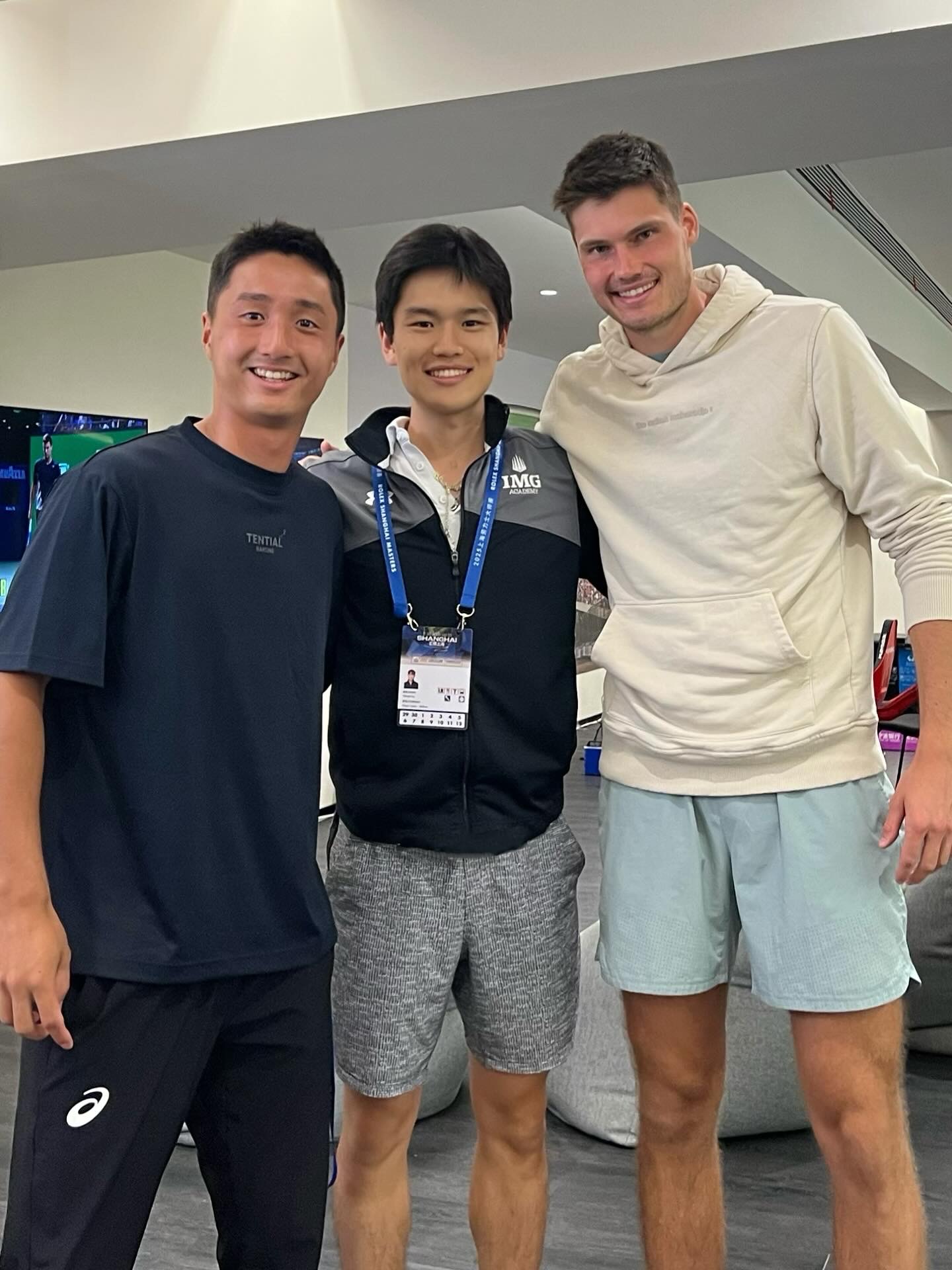 With Mark Wallner and Shintaro Mochizuki at ATP 1000 Shanghai Masters